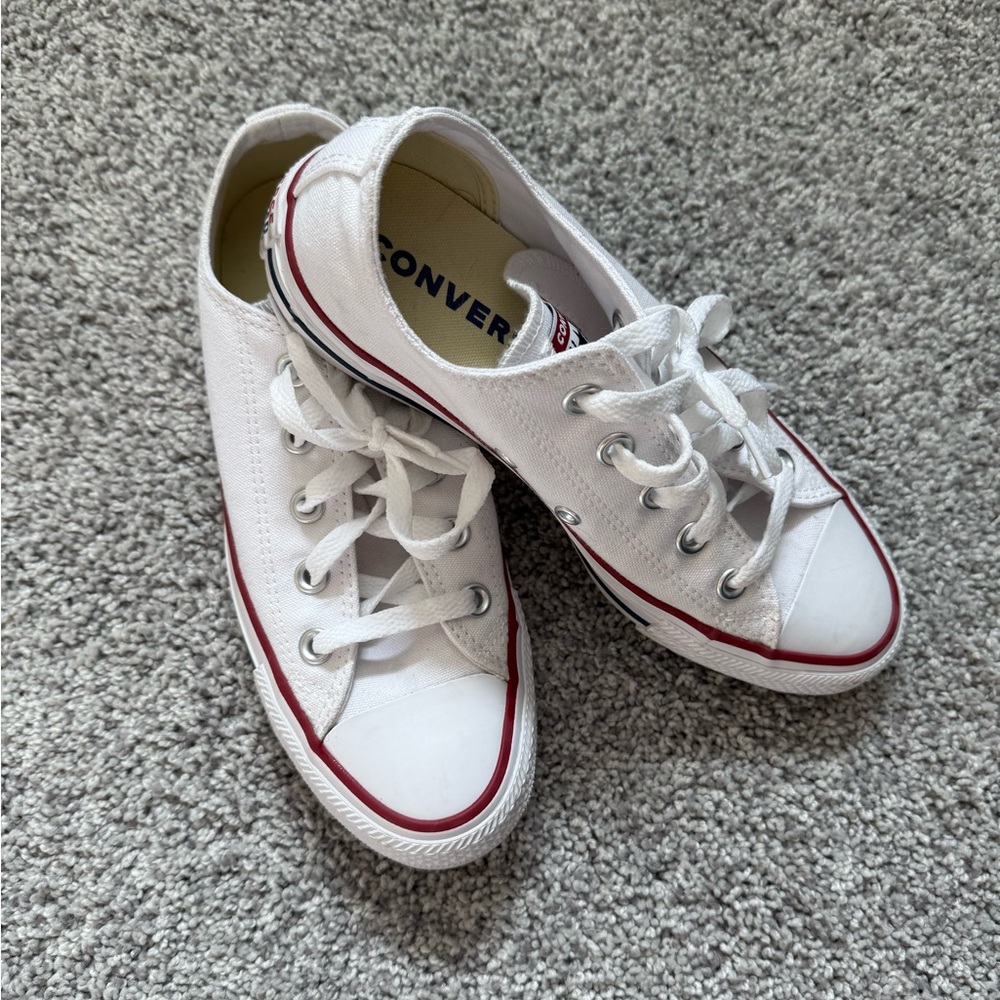 Converse White Low-Top Sneakers - Chuck Taylor All-Star Core
